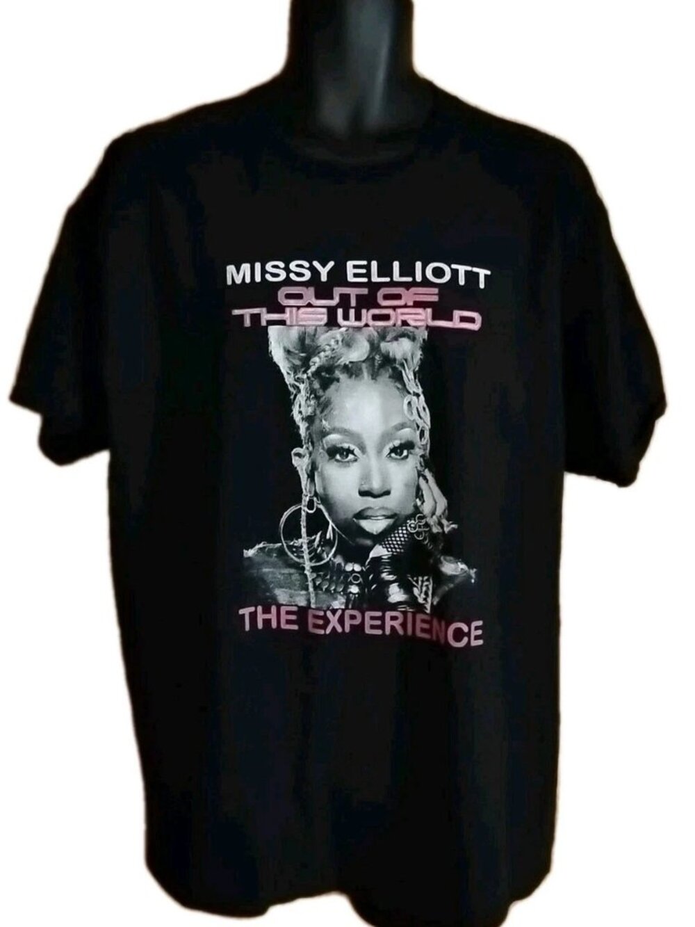 MISSY ELLIOTT (2024) CIARA - BUSTA RHYMES "Out Of This World" Tour T-Shirt XL